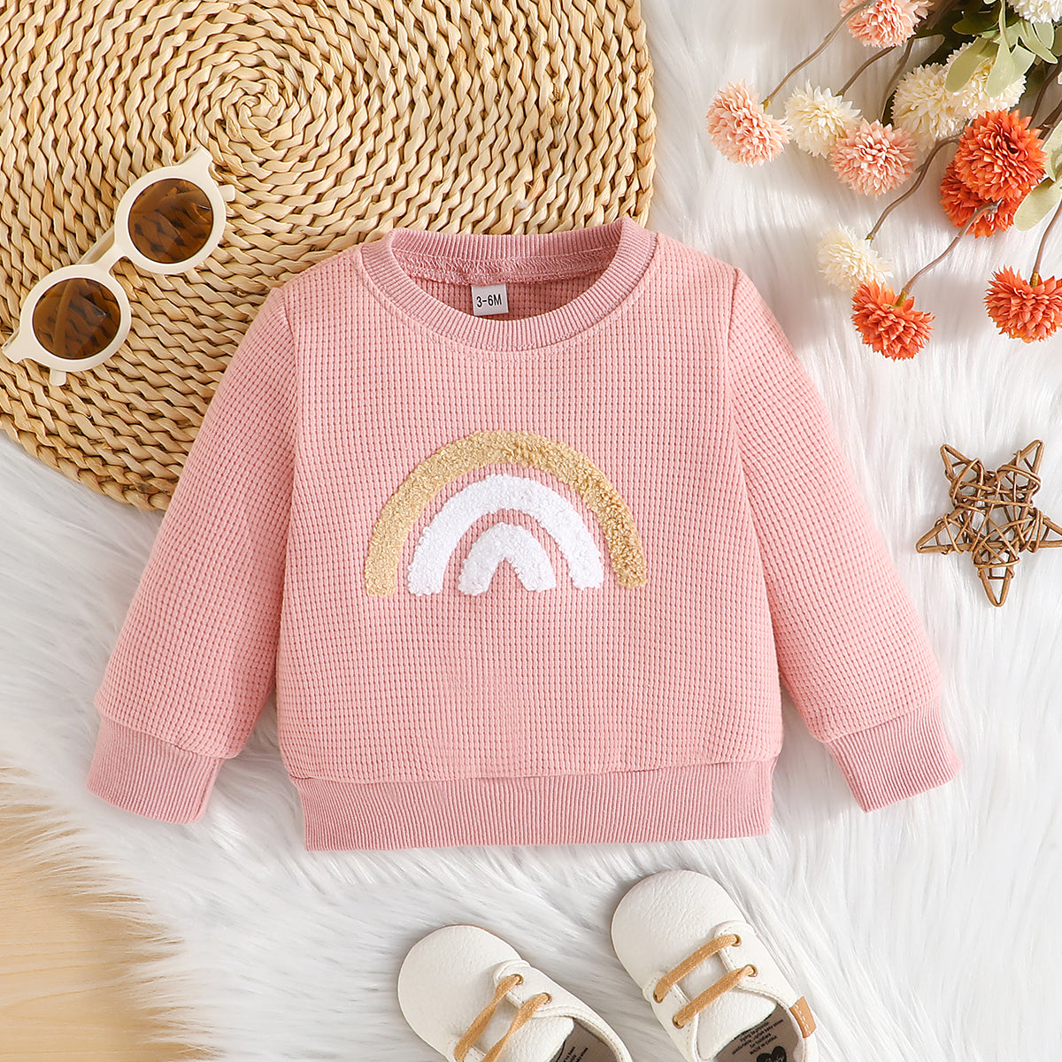 Rainbow Hoodie Pink